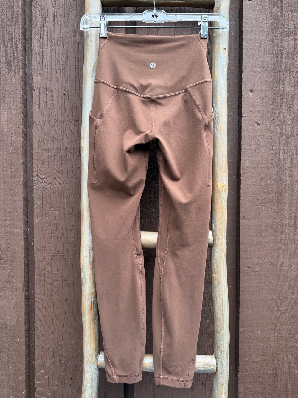 Lululemon High-Rise Align Leggings Yoga Nulu Pockets Brown Size 2